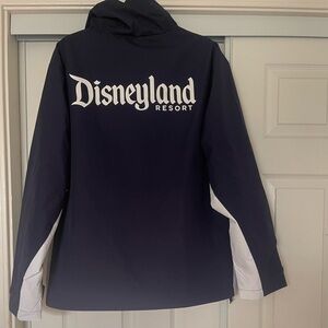 NWT Disney Parks Disneyland Resort Zip Up Windbreaker  Blue & White